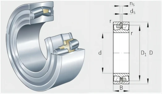 Available 248/710-B-MB Cylindrical Bore Spherical Roller Bearing