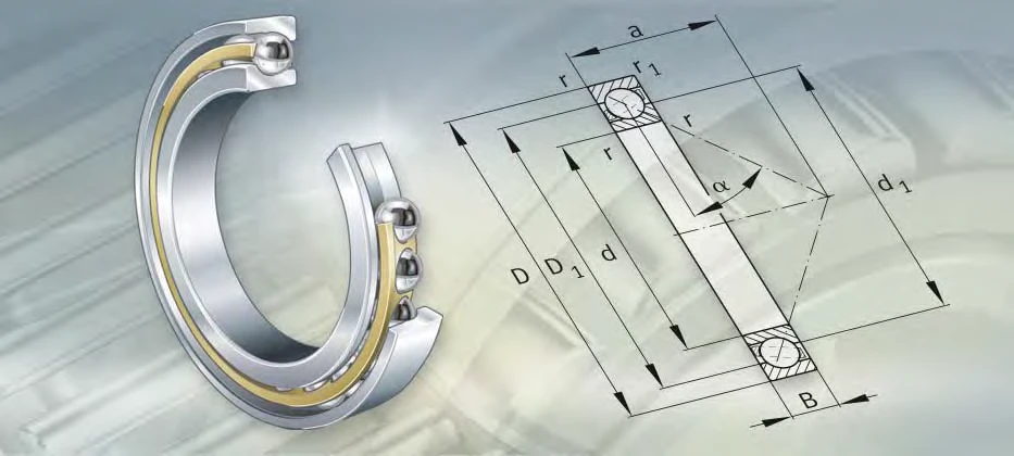 Available 70856-MP Single Row Angular Contact Ball Bearing